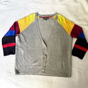 Mossimo Color-Blocked Cardigan Sweater